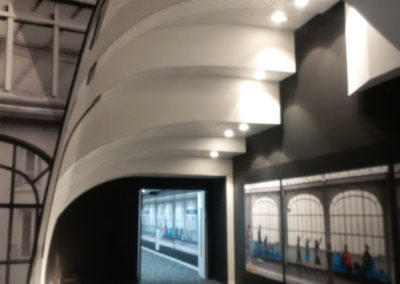 Ouvrages décoratifs : voutes en plaques de plâtre façon station de métro